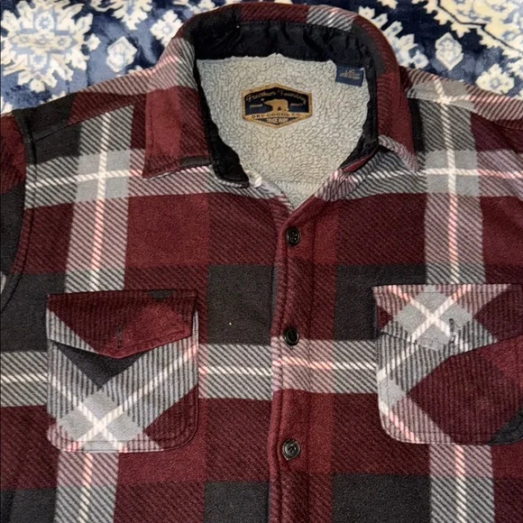 Men's or Women’s Plaid Bomber Jacket in preloved but New Condition. Men’s Large. - Picture 4 of 14